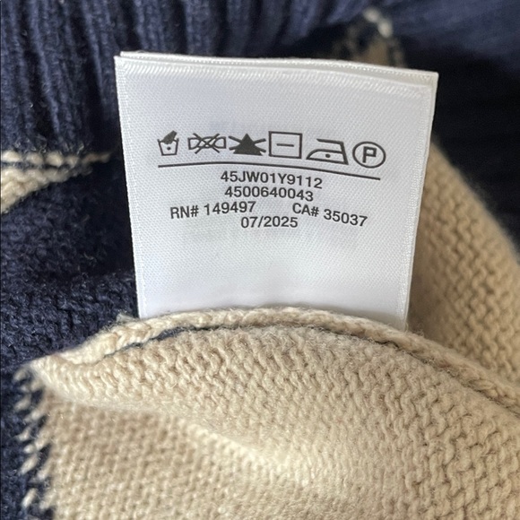 Joe’s Jeans the Jude Collared Sweater in Navy Multi Argyle Medium - Picture 8 of 8